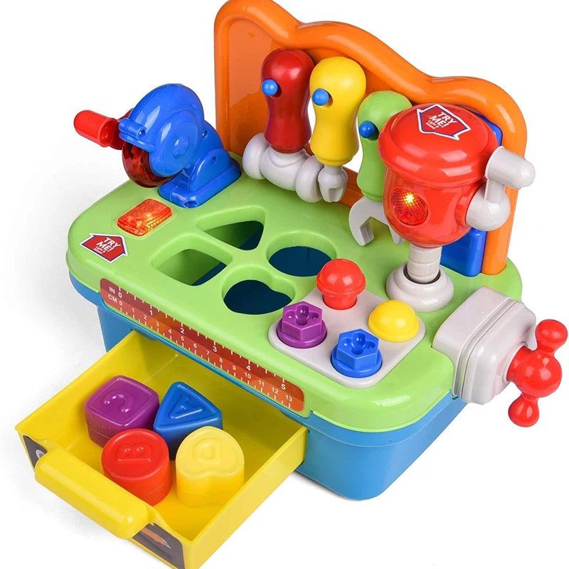 Children Simulation Electric Drill Screw Pretend Repair Games Boys Repair Tool Table Disassembly Screw Play House Pretend Toys