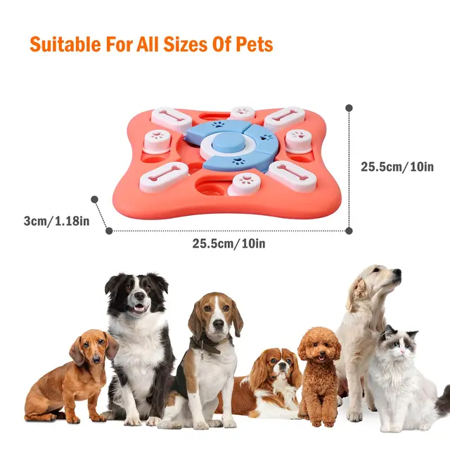 Dog Toys Slow Feeder Interactive Increase Puppy IQ Food Dispenser Slowly Eating NonSlip Bowl Pet Puzzle Cat Dogs Training Game 2
