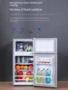 Small refrigerator Home small dormitory rental room frozen refrigeration mini double door refrigerator freezer  무선냉장고  alpicool 4