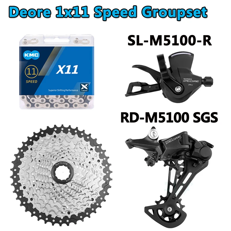 Deore M5100 11 Speed MTB Derailleurs 11S Shifter Lever RD X11 Chain