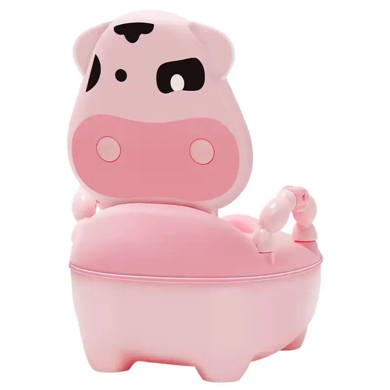 Cute Cow Portable Potty Portable Baby Toilet Potty Training Seat Child Pot Training Girls Boy Kids Chair Toilet Seat Pot children toilet seat