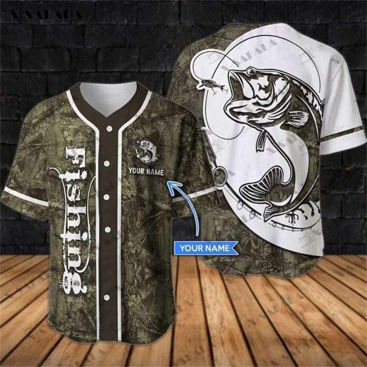 Camo Custom Baseball Jersey, Baseball Jersey Shirts