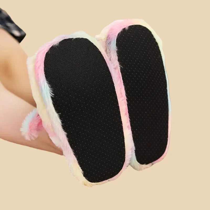 Girls Unicorn Slippers Cozy & Cute-Soft, Non-Slip Indoor Shoes with Cartoon Design, Perfect for Fall/Winter