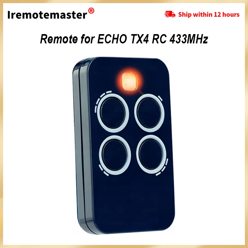 ECHO TX4 RC 차고 문짝 오프너, 433.92MHz 롤링 코드, TX2 RC 리모컨