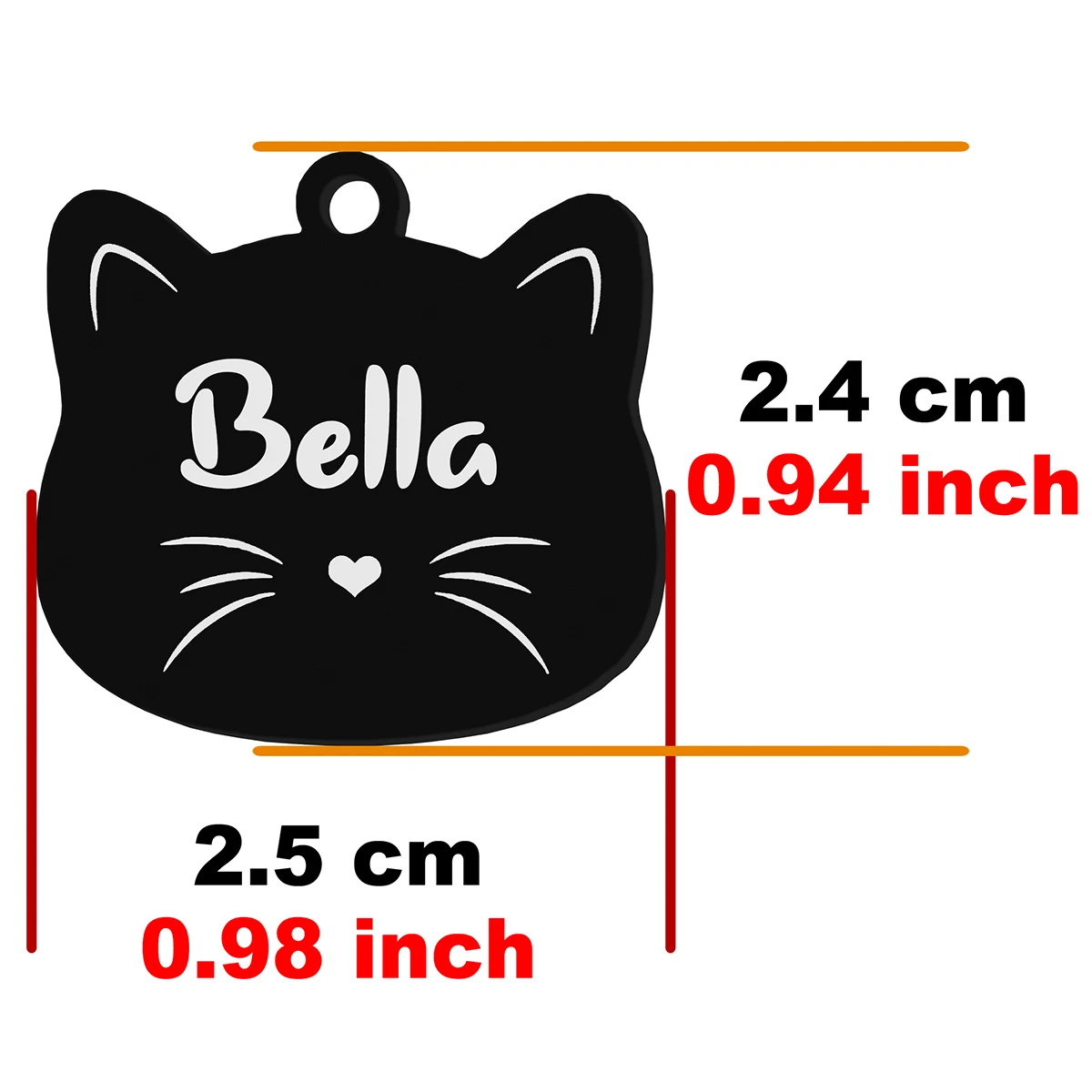  Stainless Steel Cat Name Tag Custom ID Cute Pet Pendant Engraved Keyring Accessories Personalized  Nameplate 6