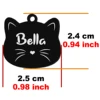  Stainless Steel Cat Name Tag Custom ID Cute Pet Pendant Engraved Keyring Accessories Personalized  Nameplate 6