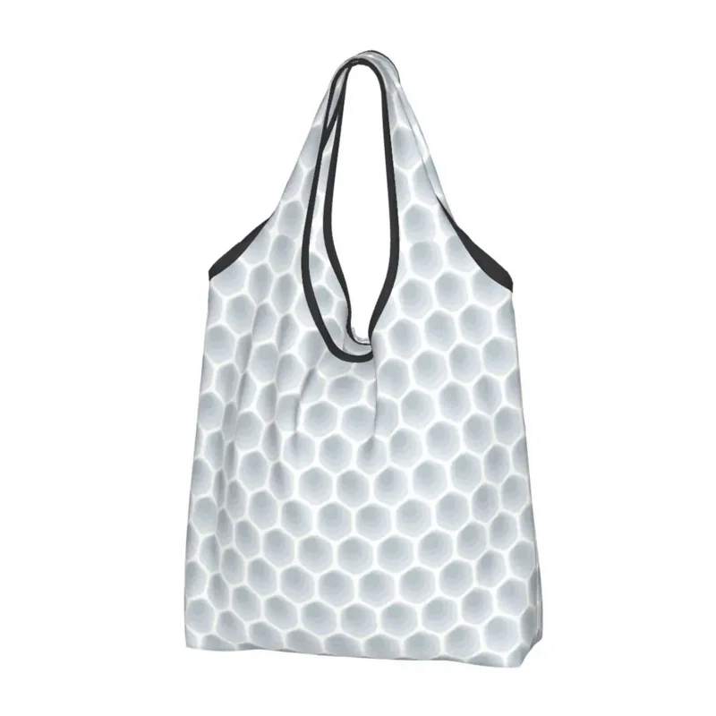 Funny Printed Golf Ball Sports Shopping Tote Bags Portable Shoulder Shopper Golfer Lover Handbag new portable golf pick up scoop balls grabber retriever golfer tackle accessory golf ball retriever telescopic golf ball picker