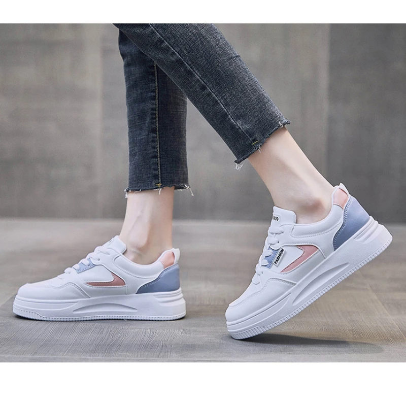 Women's Platform Jogging Sneakers Casual Vulcanized Sport Shoes Autumn Winter Flats Trainers