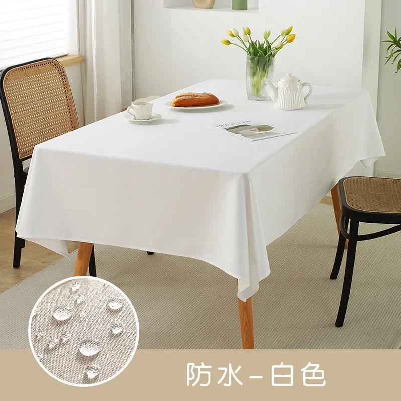 

Nordic style table napkin waterproof oil-proof placemat pure-color Cotton Linen Tablecloth gray22