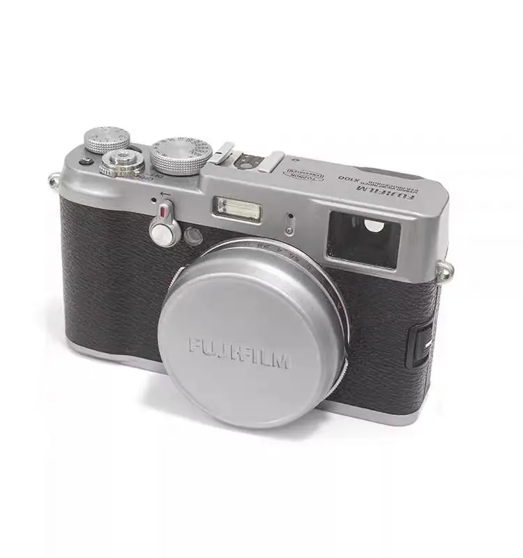 Cappuccio Per Obiettivo Anteriore In Metallo/Cappuccio Protettivo Per Copertura Per Fotocamera Fuji Film Fuji X100 X100S X100T Nero Argento