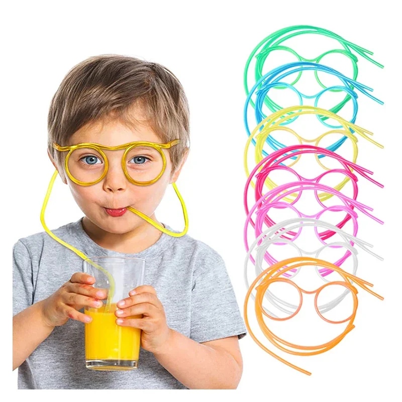 Drinking straws Straw Glasses Flexible PVC Drinking Straws Kids Party Bar Supplies Accessories Creativity Toy