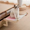 1pc Cat Window Hammock, Wooden Frame Hanging Cat Lounge Bed, Detachable Cat Basking Platform Window Seat Shelves