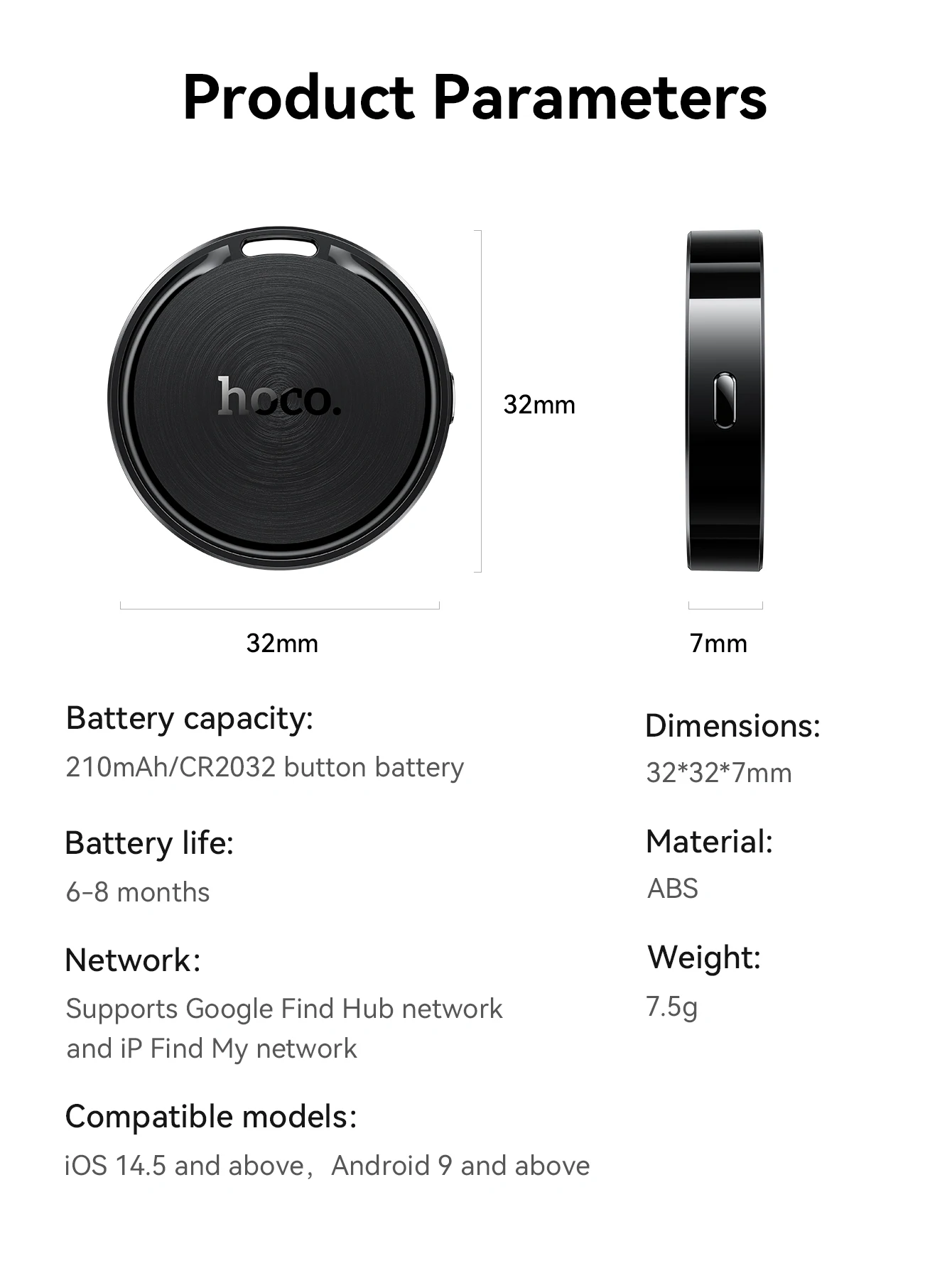 HOCO E101 Universal Smart Tracker (Apple & Android)