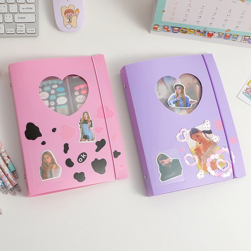 Photo Card Holder A5 Kpop Binder Kawaii Book Photo Album Student Stationery