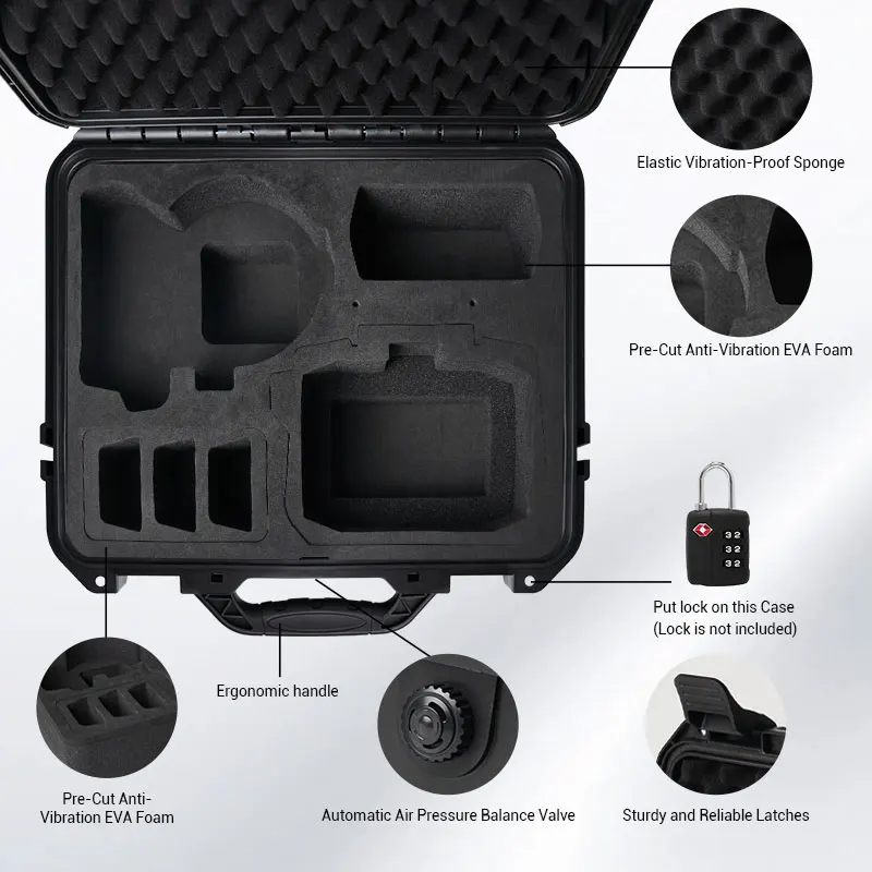 Carrying Case Explosion-proof Suitcase Water-proof Handbag for DJI Flip Drone Bag Remote Battery Accessories