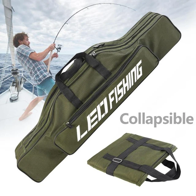80cm Fishing Rod Carrier Bag Foldable Oxford cloth Fishing Tackle Storage  Pouch Holder Waterproof Fishing Rod Travel Zipped Case - AliExpress