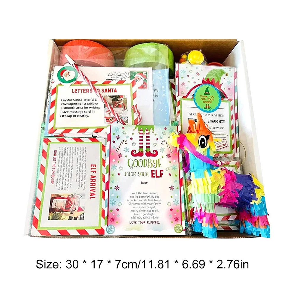 Elf Kit 12/24 Days Of Christmas Countdown Gift Set Days Of Elf Magic Creative Gift Sets Blinds Box Toy Props New Fun Random