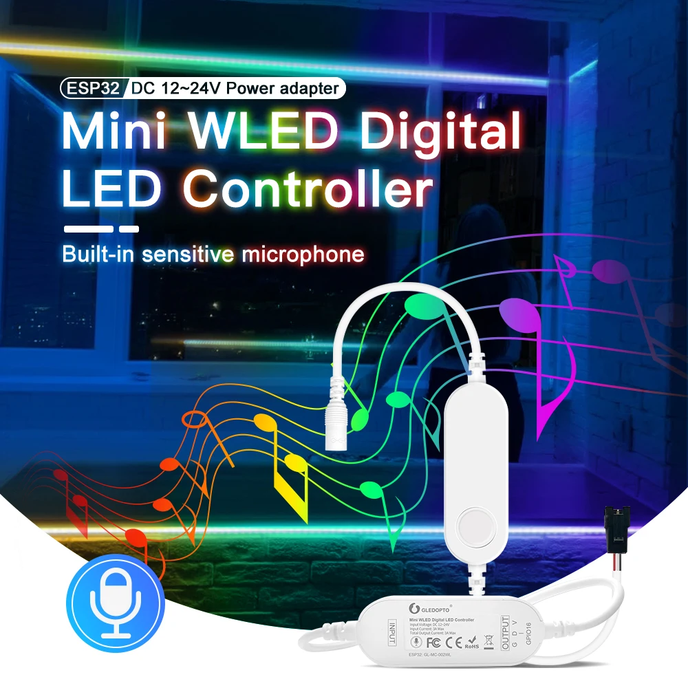 Мини-контроллер GLEDOPTO WLED ESP32 женский