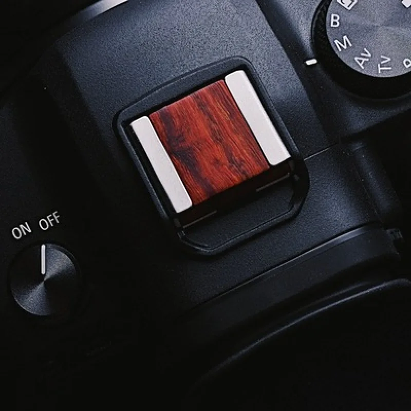 For canon EOS R6 R5 r5 r6 Camera Wooden Hot Shoe Cover Wood cold Hot Shoe Protection Cap