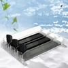Canned Beverage Push Rack Drink Organizer Dispenser Spring Push Adjustable Width Storage Shelf E-shaped Glide for Kitchen Fridge 4