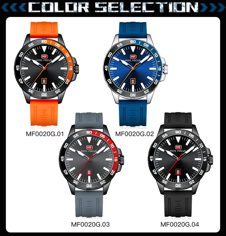 MINI FOCUS Quartz Watch for Men Waterproof_voghion.com