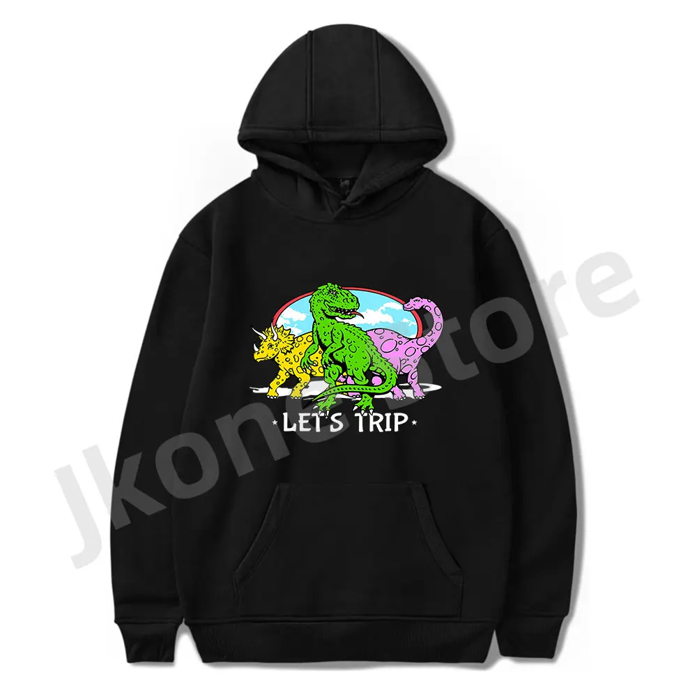

Толстовки Sturniolo в тройном стиле, динозавр Let's Trip Merch, модные смешные повседневные свитшоты для мужчин и женщин