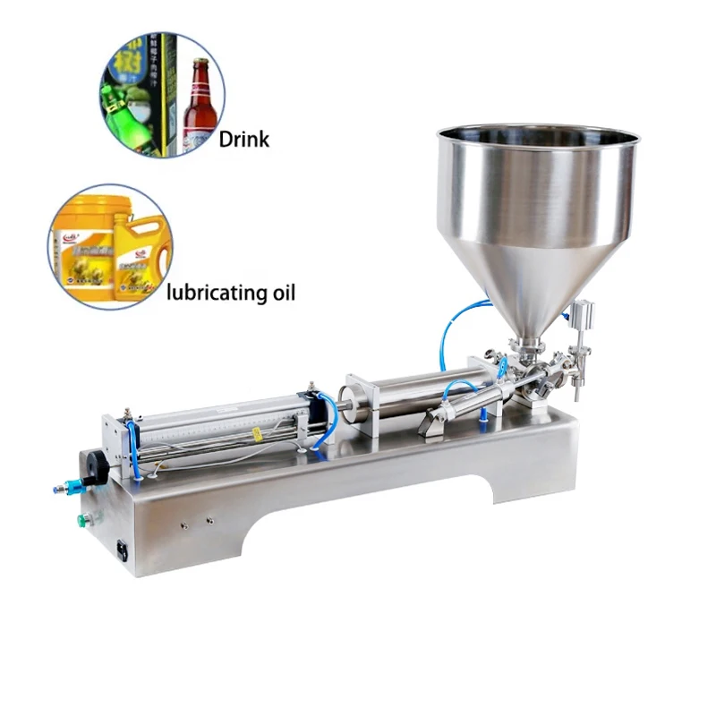 

Paste Filling Machine Shampoo Lotion Cream Honey Juice Sauce Jam Gel Filler Pneumatic Piston Filling Machine