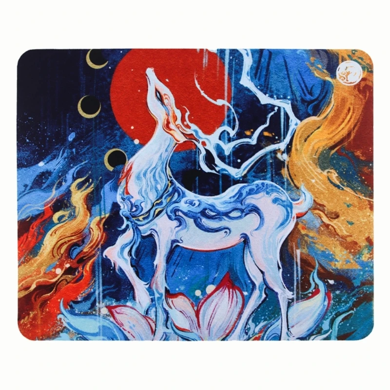 

Esptiger Game Mousepad QingSui Deer Mouse Pad Smooth Micro-weaved Cloth with Rubber Base Esptiger Mouse Mat 480×400mm