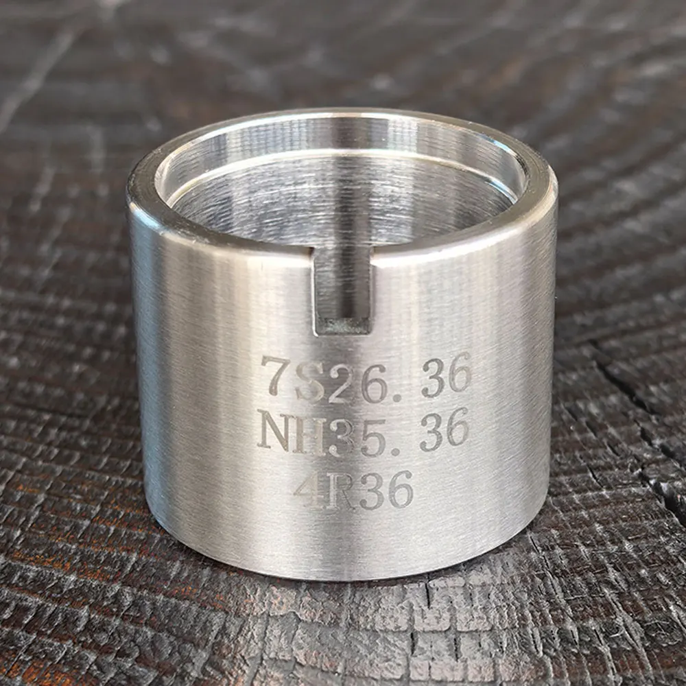 Support De Mouvement Montre En Acier Inox - Compatible NH35, SKX007, 7S26 Pour Réparation Et Modding