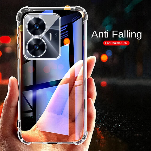 Transparent Shockproof Silicone Case For Realme C55 4G 2023 Realmi C 55 55C  On RealmiC55 Camera Protection Slim Soft Cover Coque - AliExpress