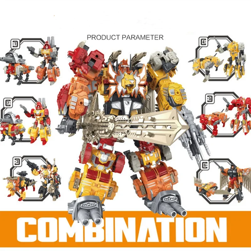 Transformation 6 IN 1 KO Predaking Figure Collectible Model Figures Toy for Kids Gift images - 6