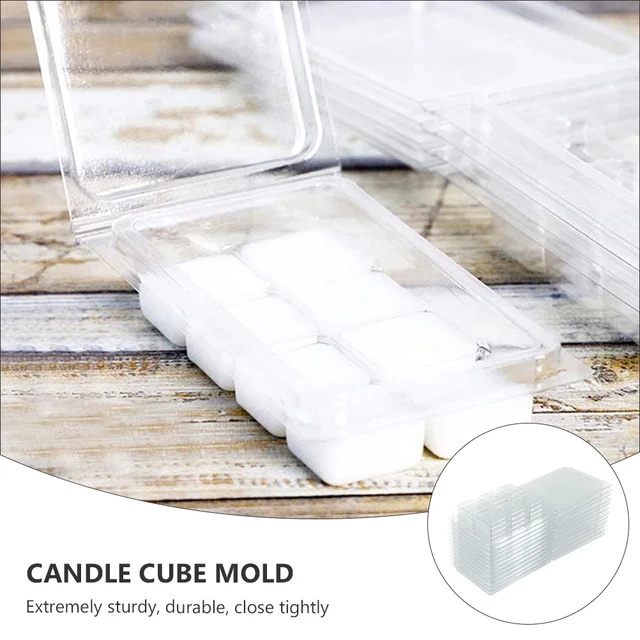 50 Db Hólyagos Csomagoló Doboz Szilikon Jégkocka Penész Viaszolvadék -Kagyló Formák Csokoládé Szójaviasz Olvadék Tálca A Kedvtelésből Tartott Viaszolvadók - Image 5