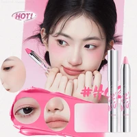 NEIYOU Blush Stick Expansion Shrink Color Purple Stick Blush Eyeshadow 2-In-1 Single Highlighter Female Blush Balm Cosmetics 1