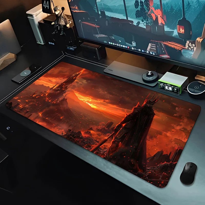 Gamer Mousepad Gaming Pc Cabinet Mouse Pad Large Mouse Mat Natural Rubber L-Lord of the R-Rings Desk Mats Pad XXL Carpet