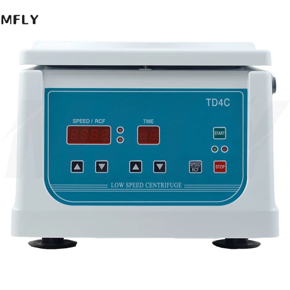TD4C Laboratory Centrifuge Electric Low Speed Centrifuge Digital Display Desktop Centrifugal Machine 0-4000RPM Adjustable