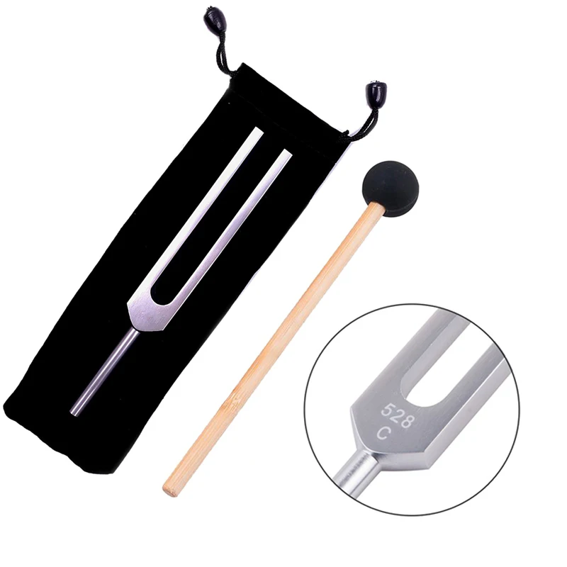 Tuning Fork 528C 528HZ Tuner with Mallet Set for DNA Repair Healing
