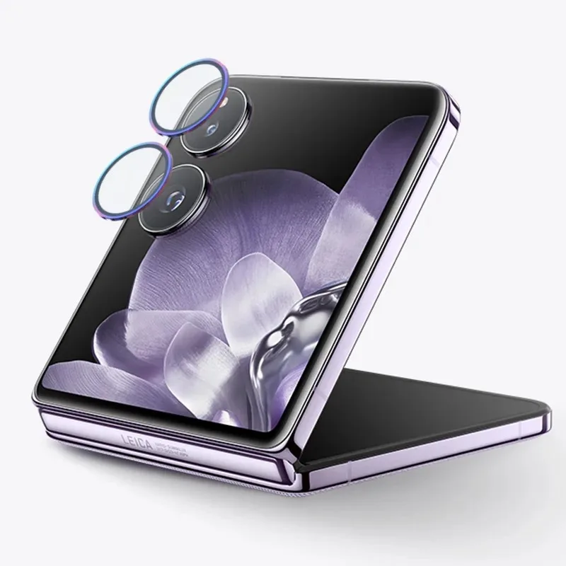 Premium Tempered Glass Camera Lens Protector with Metal Frame