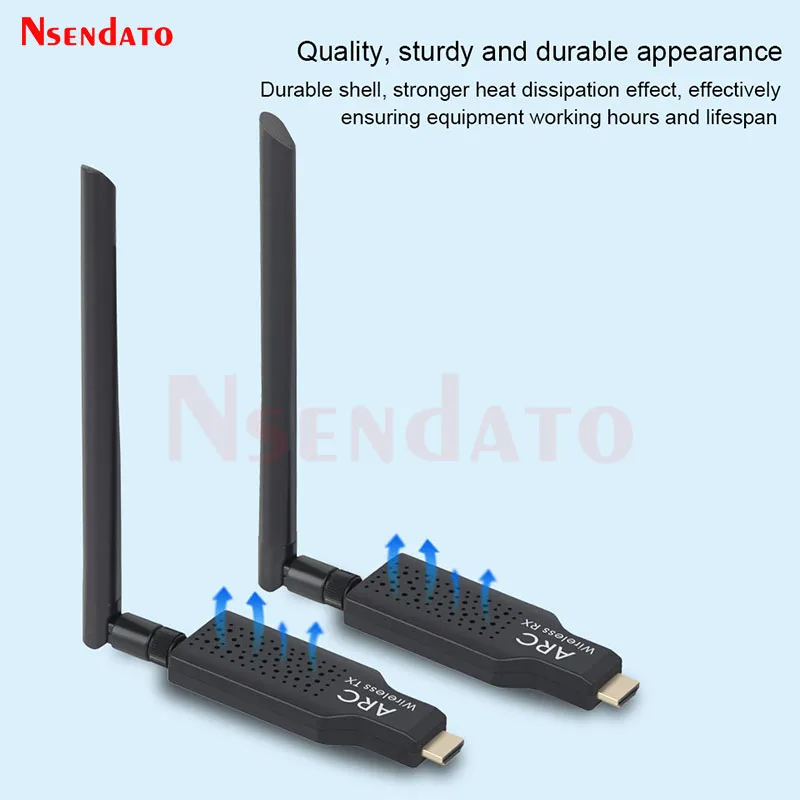2.4G Wireless HDMI ARC Audio Transmitter Receiver kit 50M Wireless HDMI Arc Audio Extender Adapter For TV Projector PC Sound Bar