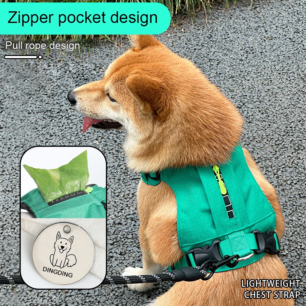 Adjustable Reflective No-pull Dog Harness Vest With Soft Mesh_voghion.com