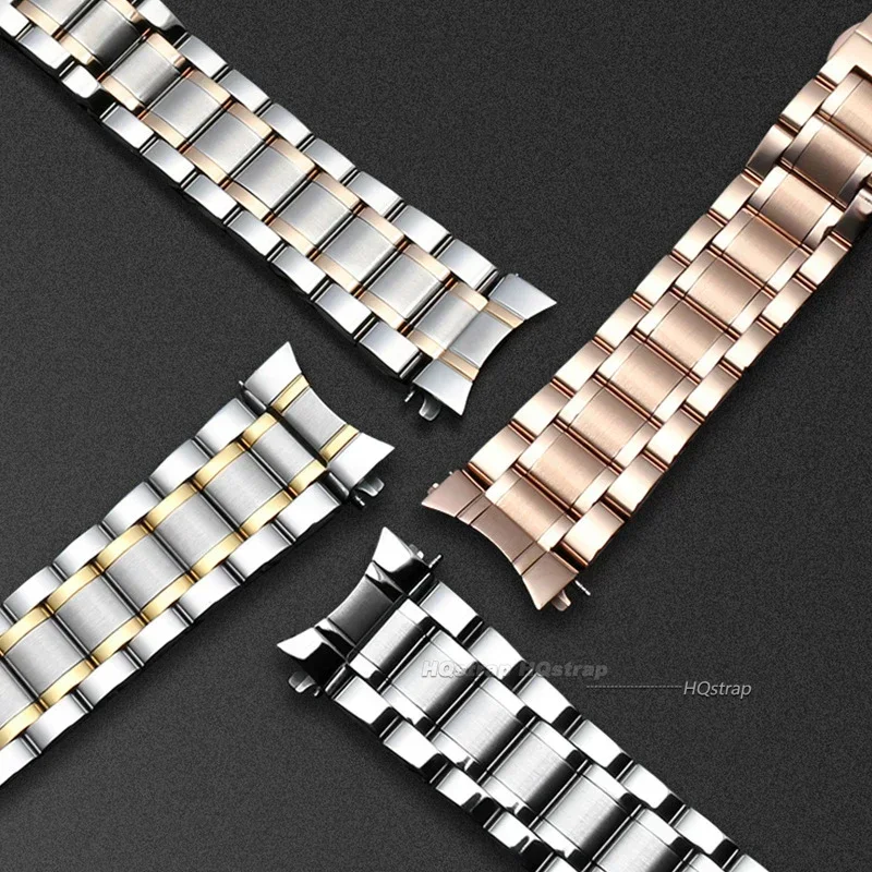 Stainless Steel Watch Strap for Longines Curved End Bracelet Metal thumbnail 3