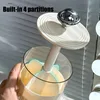 Automatic Lifting Makeup Brushes Holder Dustproof Makeup Brush Holder Desktop Makeup Tools Lipstick Eyebrow Pen Holder Container 6