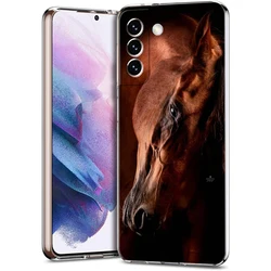 Transparent Horse Design Phone Case - Sleek and Stylish Protective Shell - S22 Plus 5G (B1)