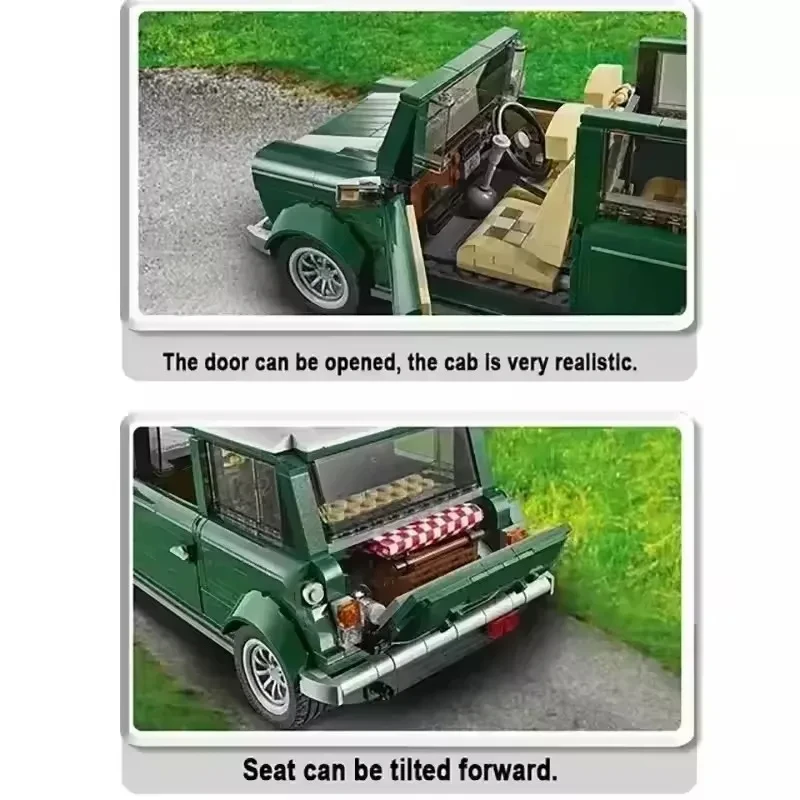 새로운 캠핑 파티 크리 에이 티브 쿠퍼 자동차 10242 청소년 모델 DIY 교육 장난감 성인 남성과 여성 휴일 선물