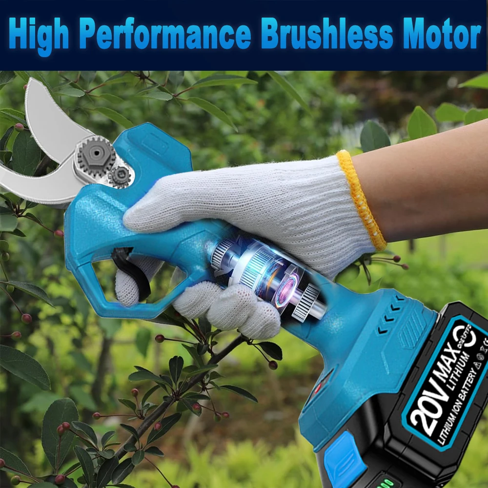 Brushless Electric Scissors Cordless Pruning Shear Garden Battery Pruner Bonsai TapenerTools Supplies For Makita 18V Battery 5