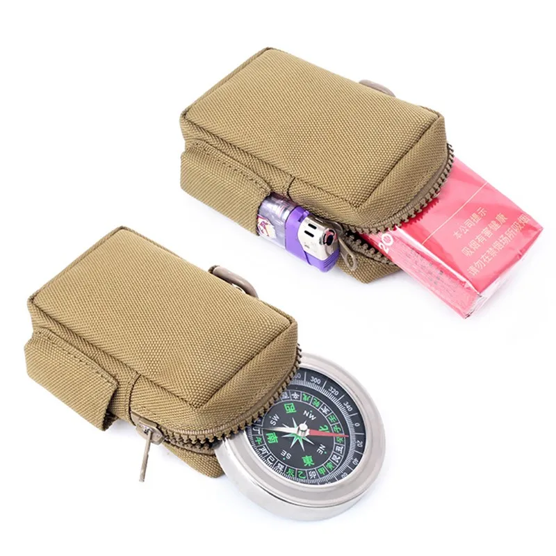 Campass Bags Keys Cards Waist Pouch Outdoor Portable Hunting Waist Bag Camping Hiking Bag Waterproof Waist Pack for Men Women 5