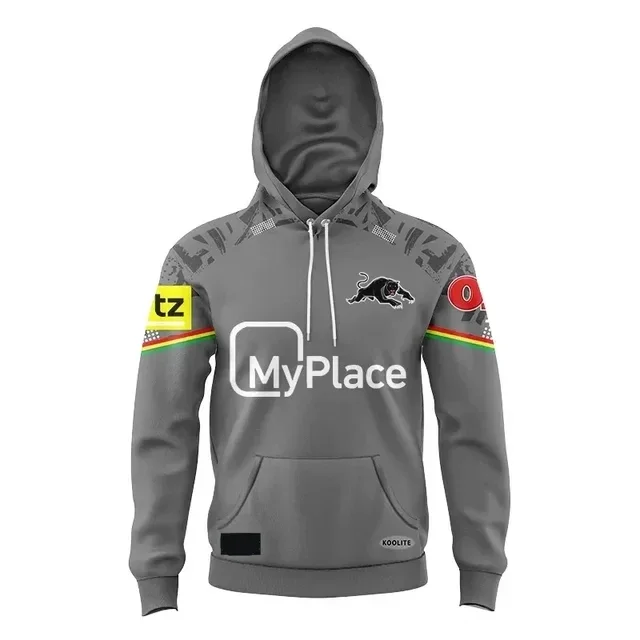 thumbnail image 1 of Sudadera con capucha y gorra para niños de Penrith Panthers 2024, personalizada, para local, visitante y entrenamiento, talla: 16-26 (nombre y número personalizados impresos), 1 of 5