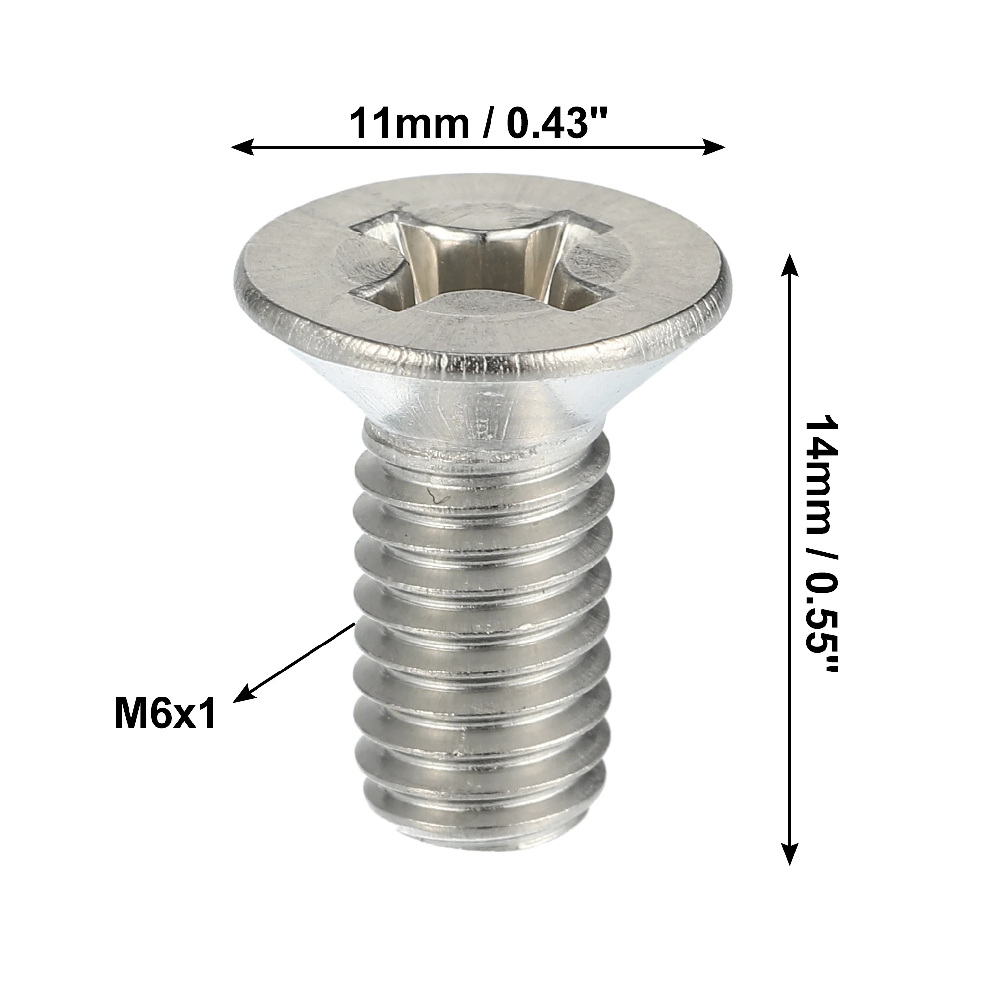 UXCELL 4pcs Brake Disc Rotor Screws Bolts Kit 93600-06014-0H for Honda Accord 1985-2018 for Honda CR-Z 2011-2016