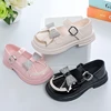 Cute Girls Rhinestone Bow Pink Versatile Casual 2023 Children's Fashion Shoes for Party Wedding Shows Hook & Loop Casual Shoes 5