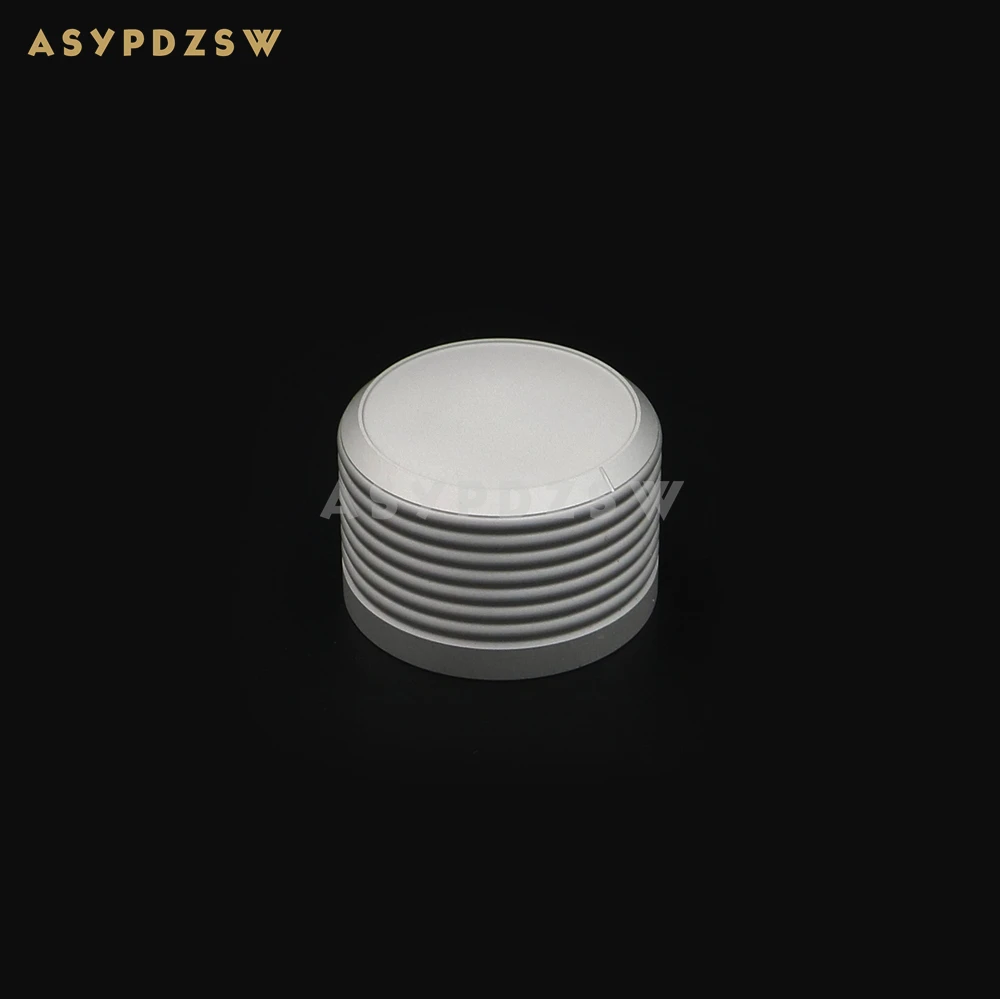

1 PCS 38*25mm Amplifier Volume potentiometer Aluminum knob Wave High gloss Silver/Matte Silver (Optional)