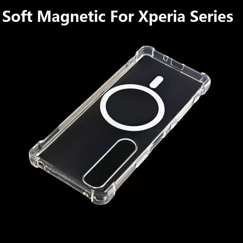 Clear Magnetic Shockproof Magsafe Soft TPU Phone Case